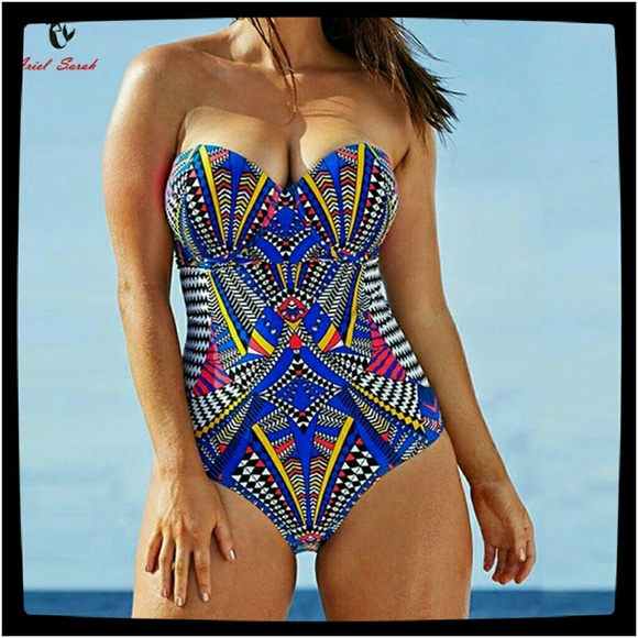 Other - Brand new 2019 MULTI COLOR PLIS SIZE MONOKINI SWIM